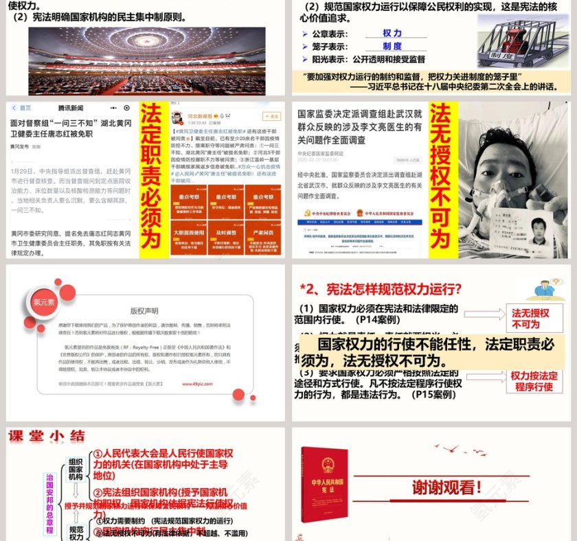 政务党建PPT模板-治国安邦的总章程第一单元 坚持宪法至上第3张