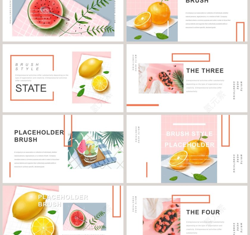 唯美简洁夏日清新工作总结PPT第3张