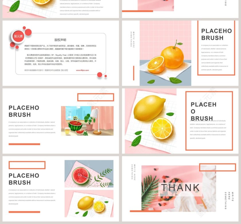 唯美简洁夏日清新工作总结PPT第4张