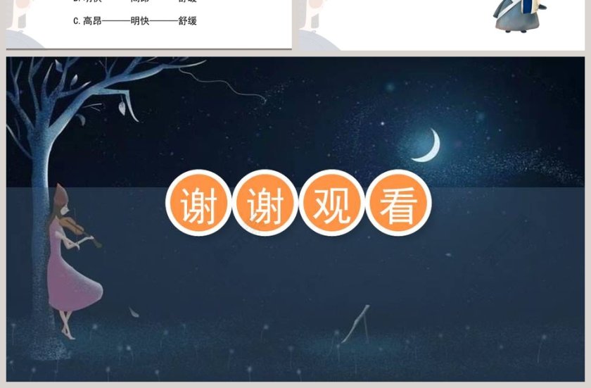 人教部编版六年级语文上册月光曲PPT课件第7张