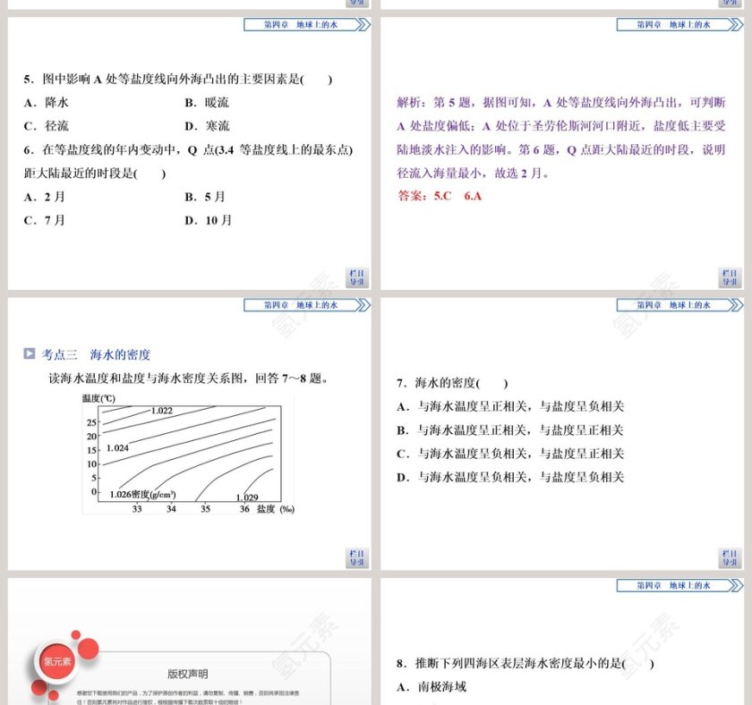 第二节海水的性质和运动-第教学ppt课件第12张