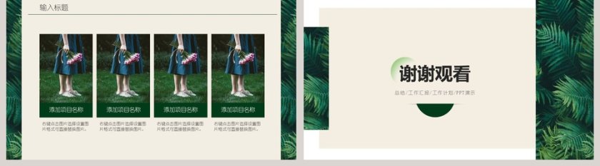 自然清新工作计划ppt 第5张