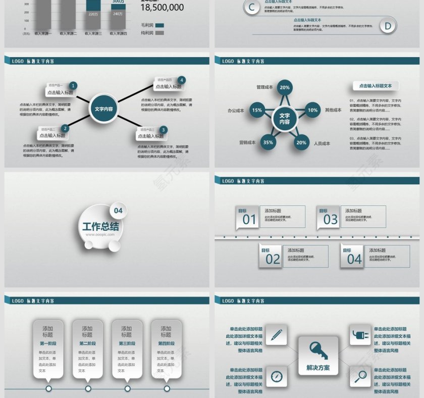 通用商业计划书PPT模板第7张