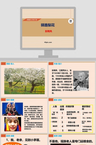 部编版七年级语文下册驿路梨花语文课件PPT