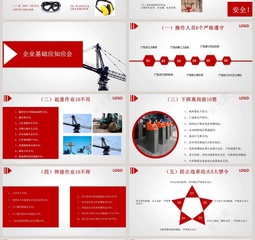 红色商务风企业安全生产管理培训安全管理PPT模板安全生产PPT第4张
