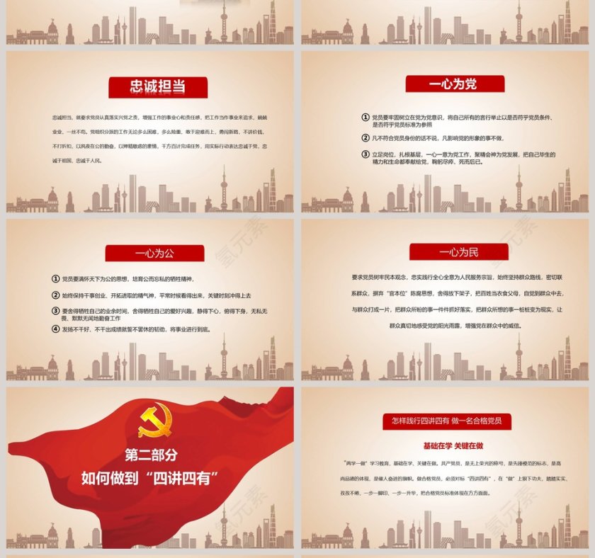 践行四讲四有做合格党员党支部党员学习培训PPT第4张