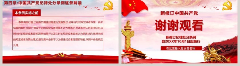 新修订中国共产党纪律处分条例PPT第5张
