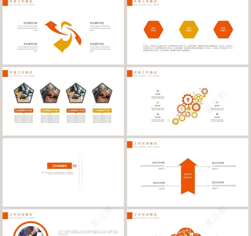 白色简约财务总结报告ppt模板第2张