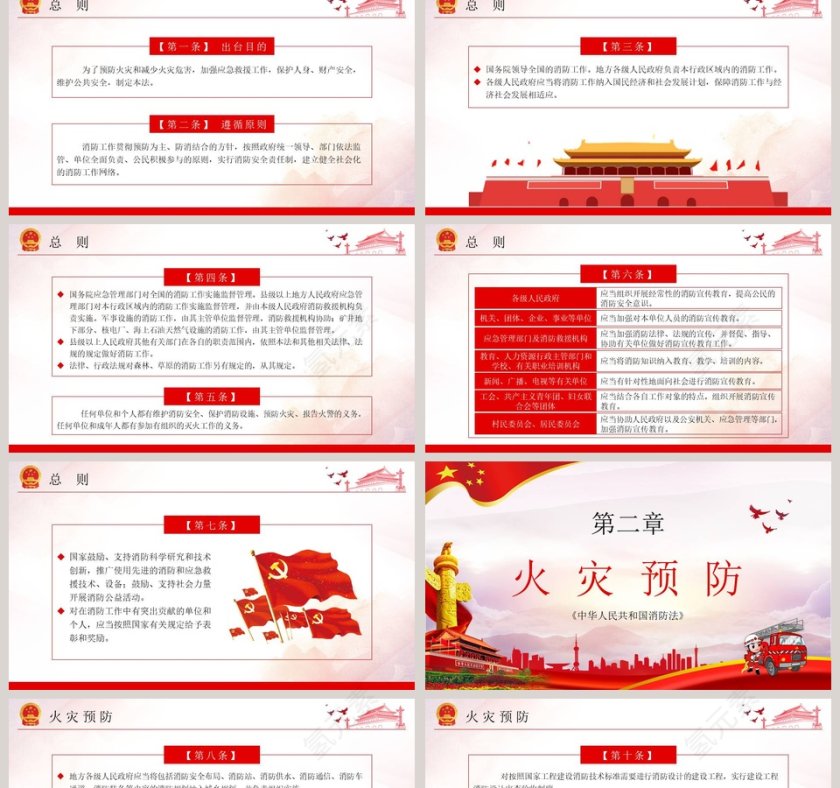 中华人民共和国消防法解读PPT模板第2张