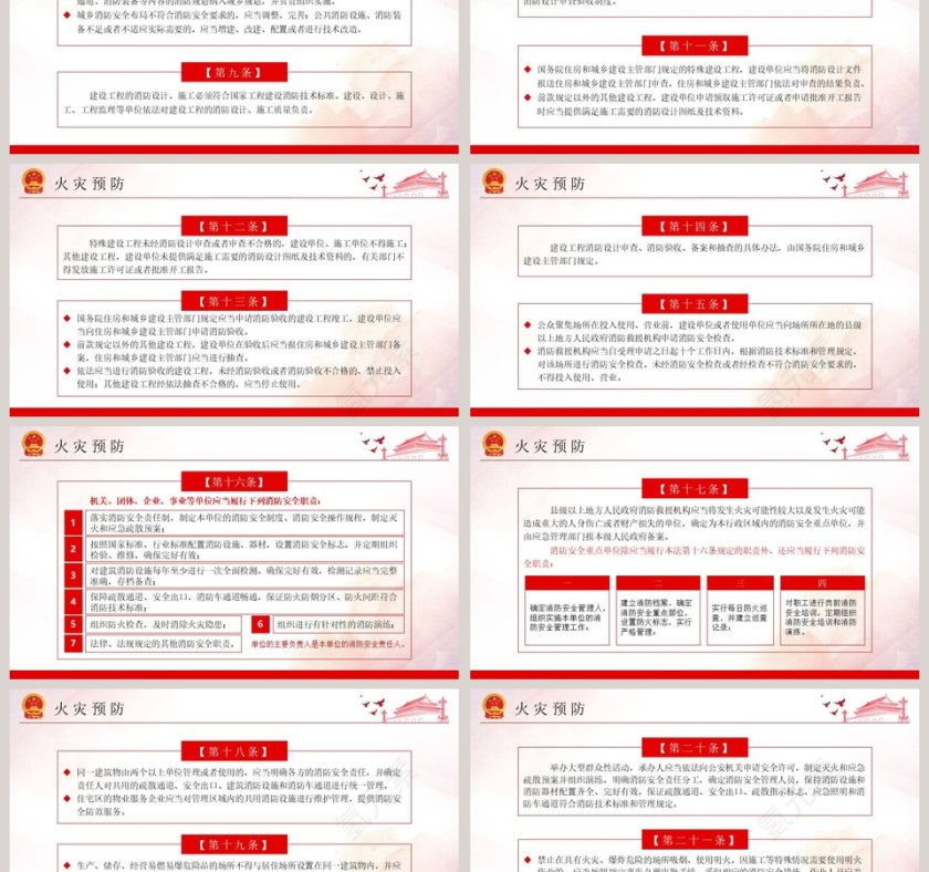 中华人民共和国消防法解读PPT模板第3张