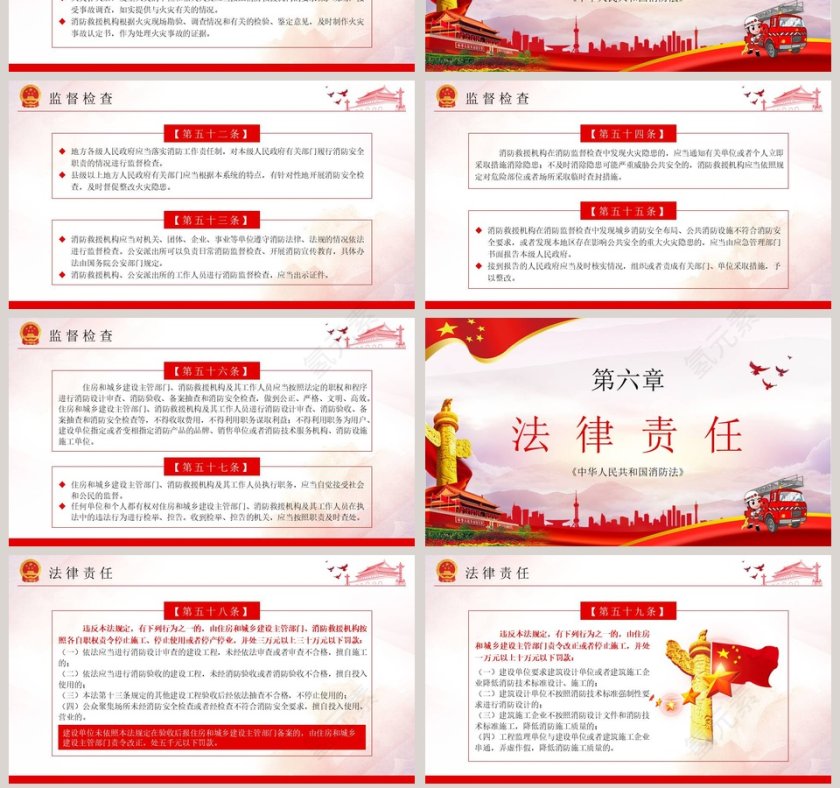 中华人民共和国消防法解读PPT模板第7张