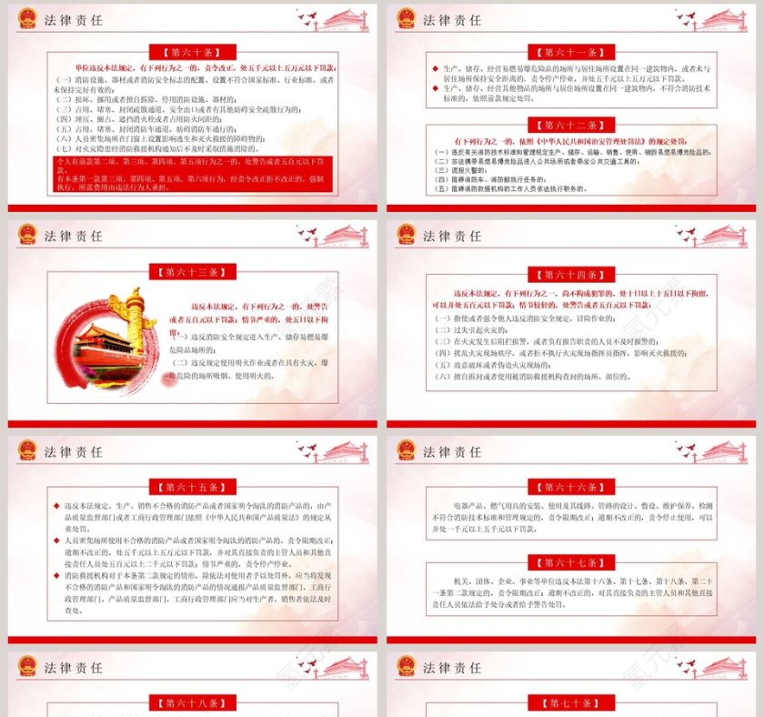 中华人民共和国消防法解读PPT模板第8张