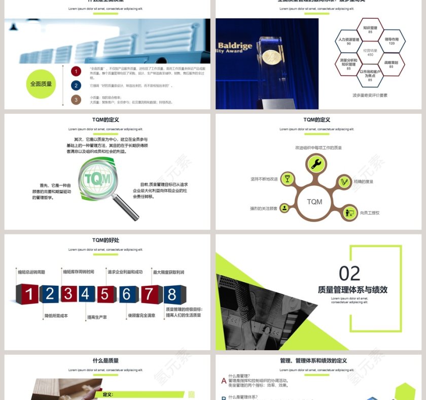 线条质量管理知识竞赛培训PPT模板第2张