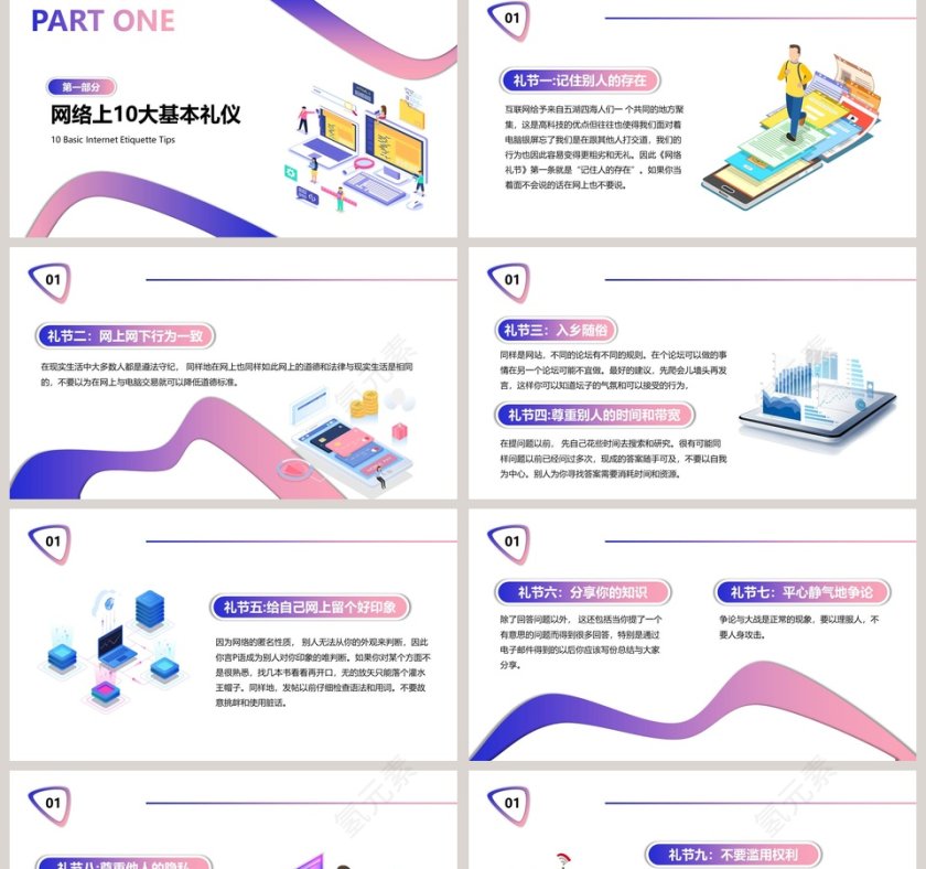 商务礼仪系列网络礼仪ppt第2张