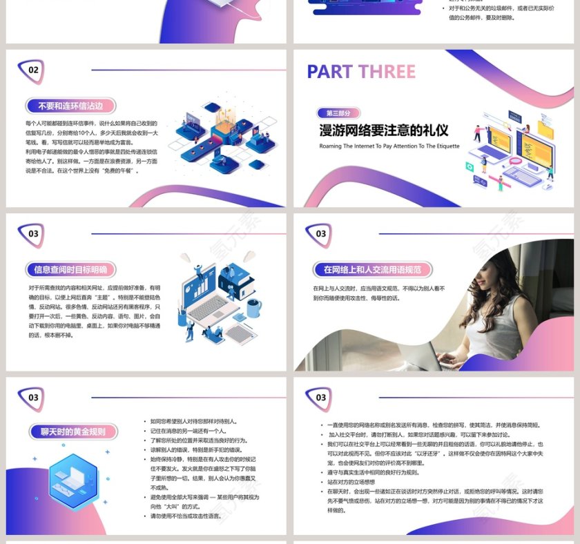 商务礼仪系列网络礼仪ppt第4张