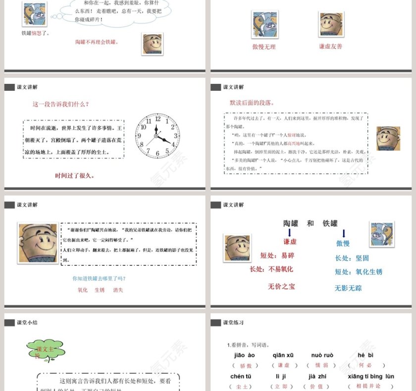 部编版三年级下册语文陶罐和铁罐PPT课件第6张