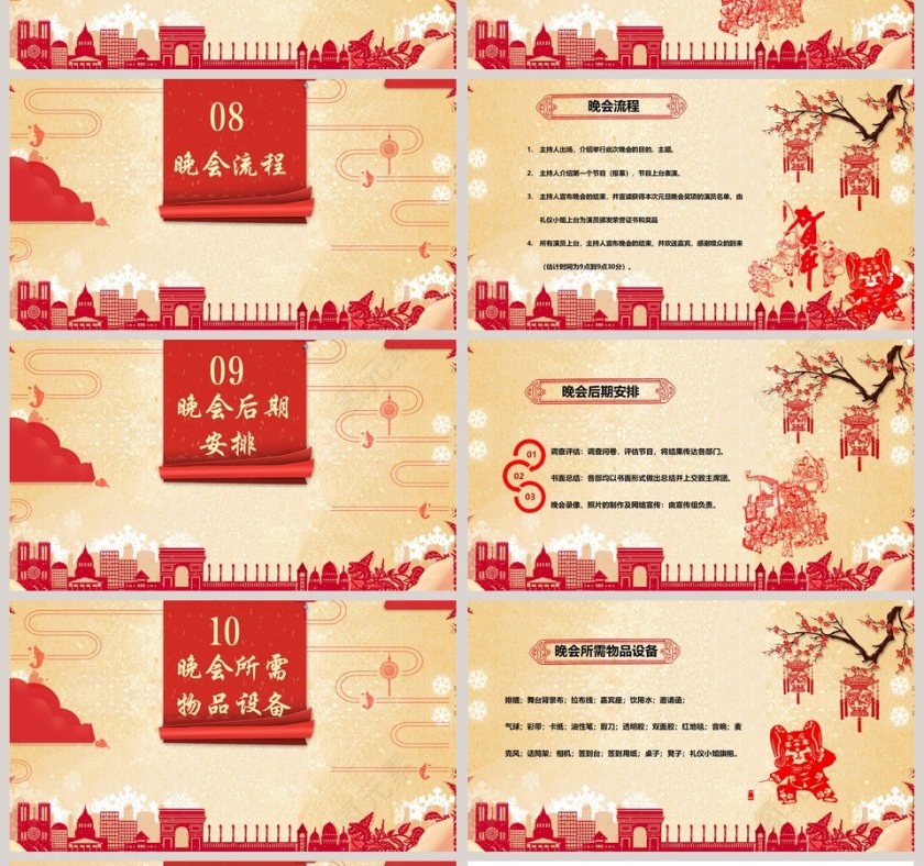 元旦节活动策划PPT模板第4张