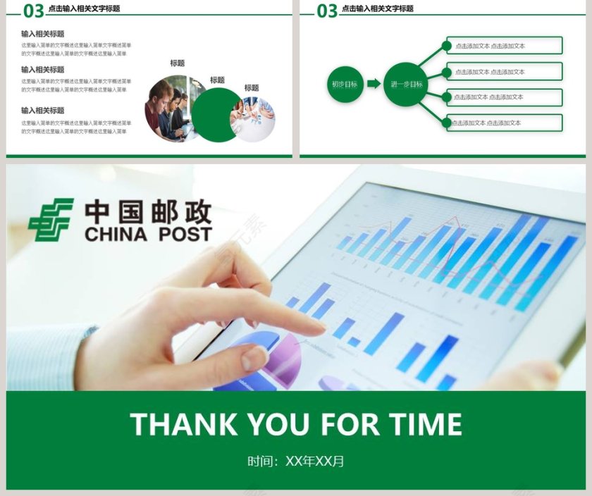中国邮政专用PPT第5张