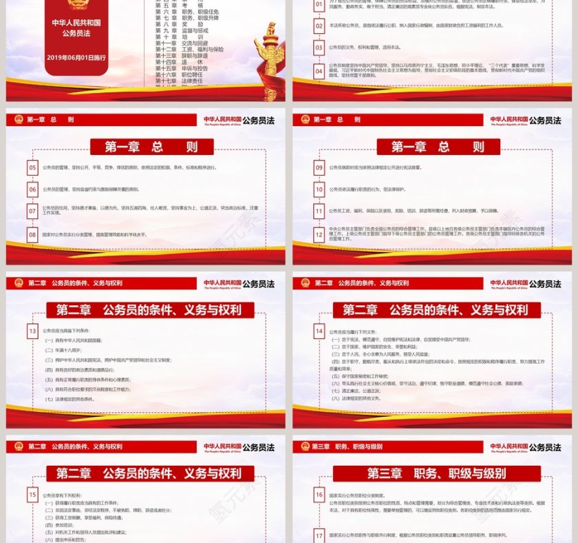 中华人民共和国公务员法PPT第6张
