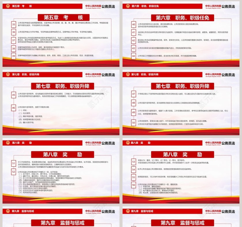 中华人民共和国公务员法PPT第8张