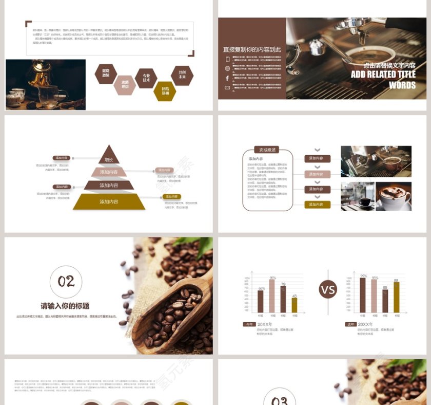 时尚大气产品宣传咖啡主题PPT第2张