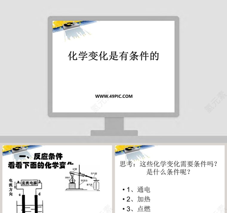 化学变化是有条件的教学ppt课件第1张