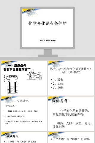 化学变化是有条件的教学ppt课件