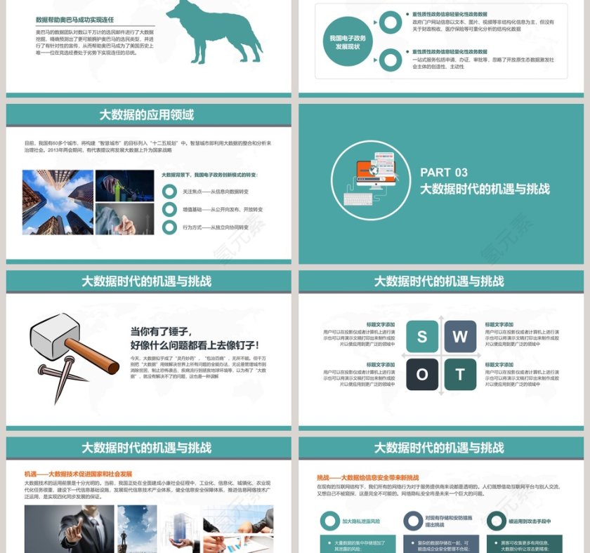 大数据时代云计算分析互联网科技PPT第3张