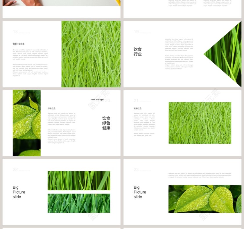 健康饮食时尚ppt模板第4张