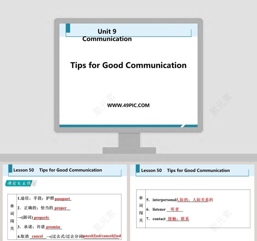 Tips for Good Communication-Unit 9   Communication教学ppt课件第1张
