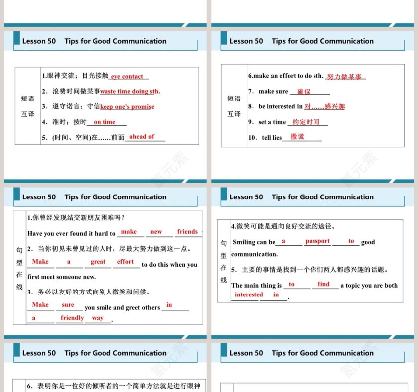 Tips for Good Communication-Unit 9   Communication教学ppt课件第2张
