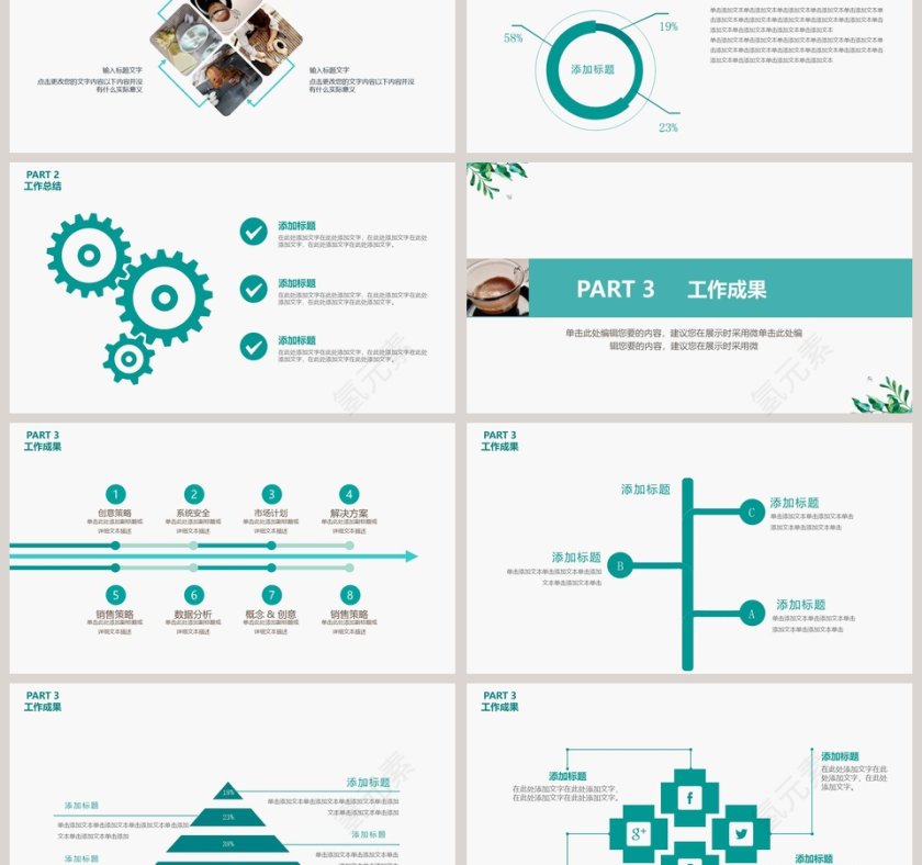 美食食品行业清新汇报PPT第3张