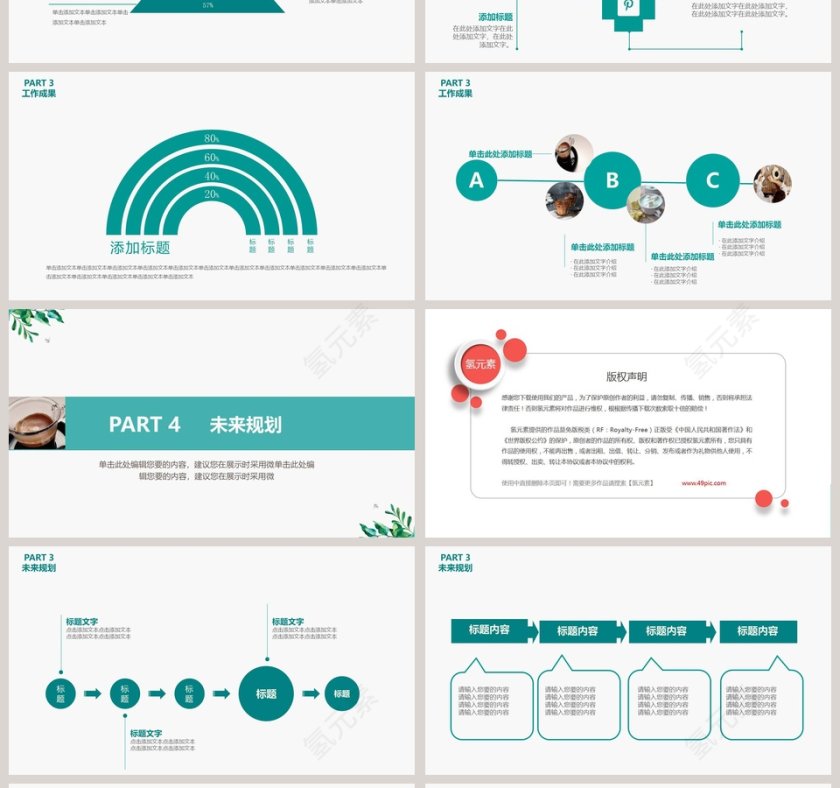 美食食品行业清新汇报PPT第4张