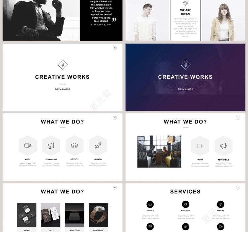 简约清新企业宣传产品介绍工作汇报述职报告商务通用ppt模板第3张