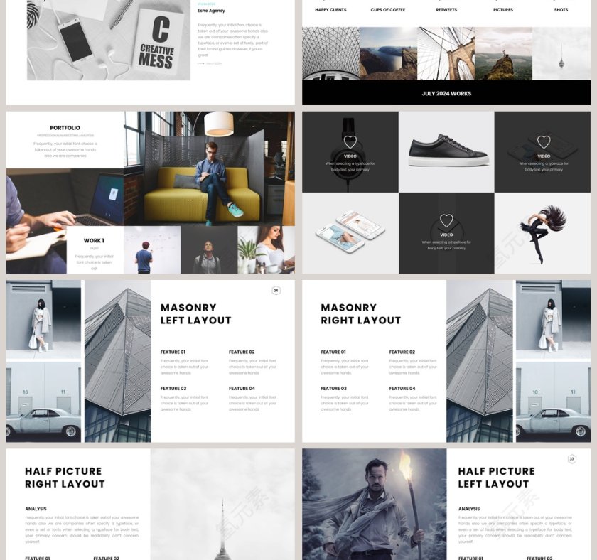 简约清新企业宣传产品介绍工作汇报述职报告商务通用ppt模板第6张