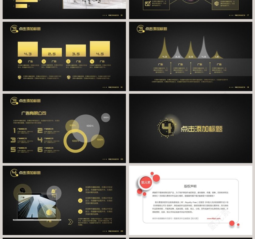 年度工作总结汇报模板PPT第4张