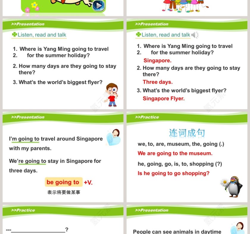 U6 General Revision 3-人教精通版六年级下册教学ppt课件第2张