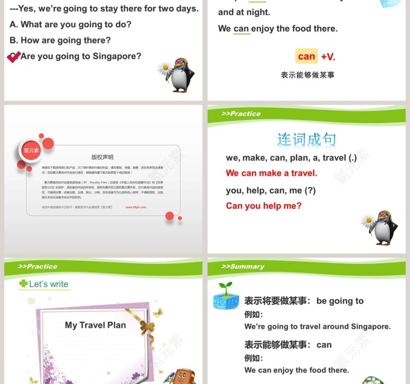 U6 General Revision 3-人教精通版六年级下册教学ppt课件第3张