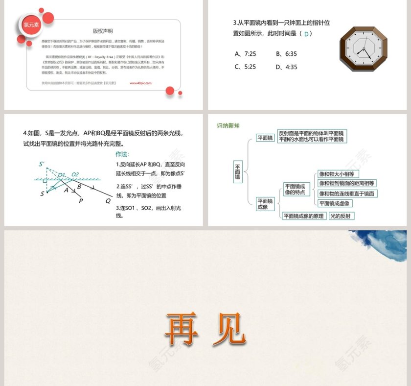 第五章 光现象探究平面镜成像的特点教学ppt课件第5张