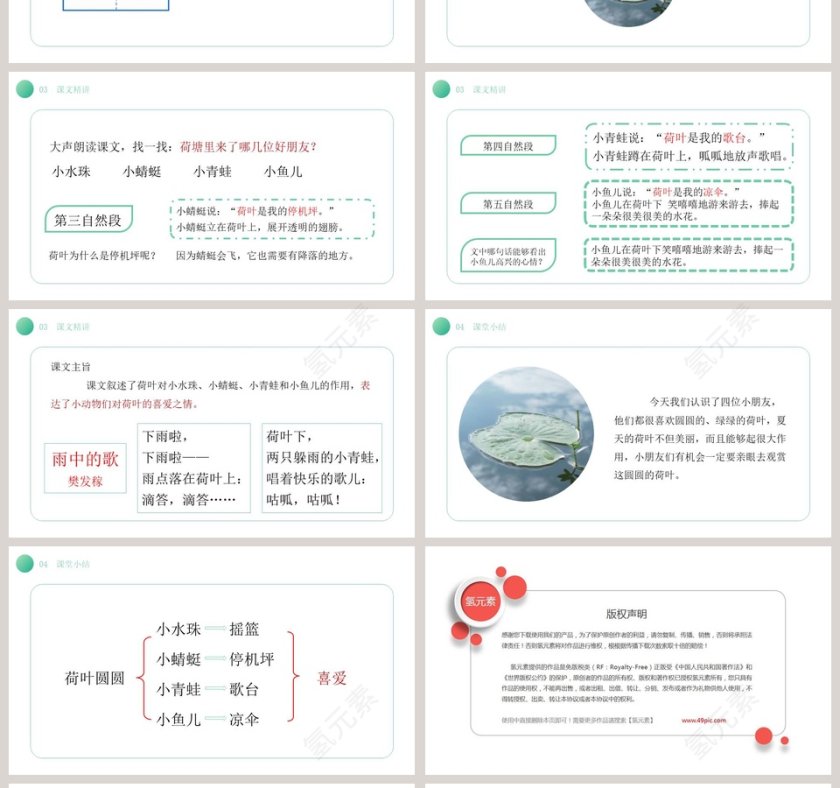 部编版语文课件荷叶圆圆PPT第4张