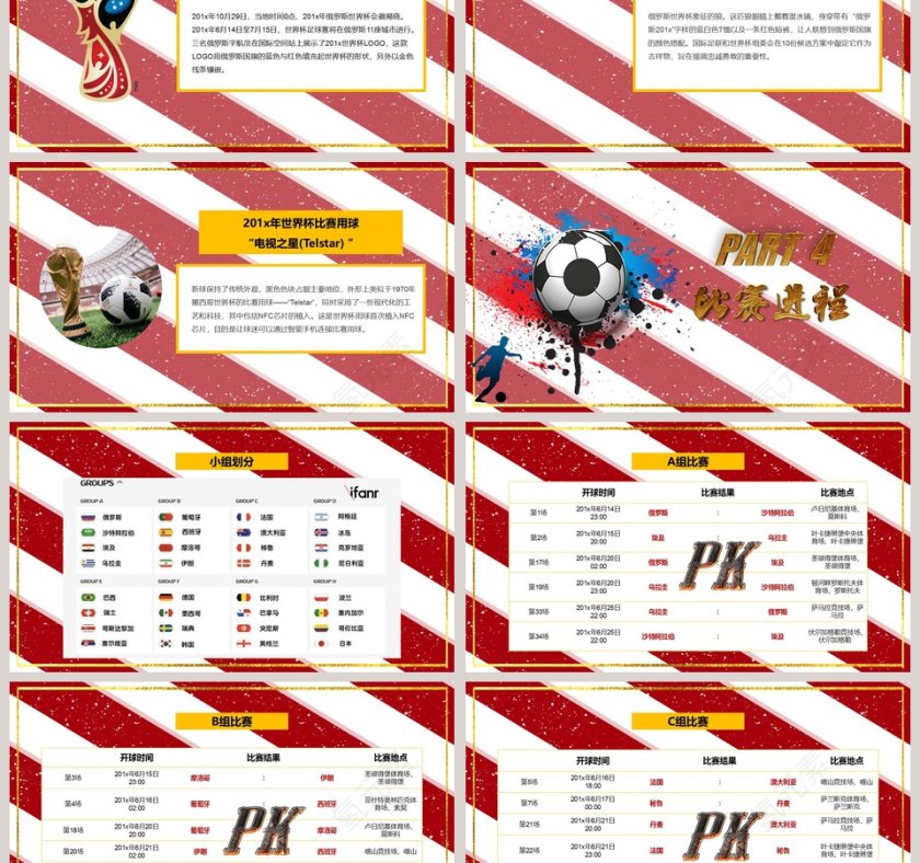 决战俄罗斯世界杯主题PPT第3张
