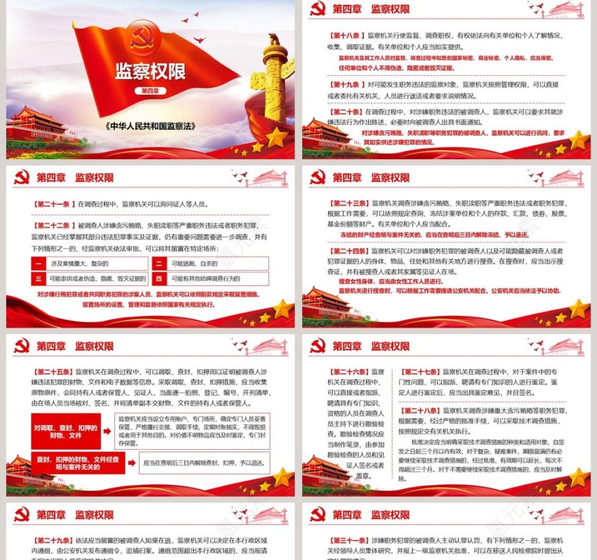 重点解读中华人民共和国监察法PPT模板第5张