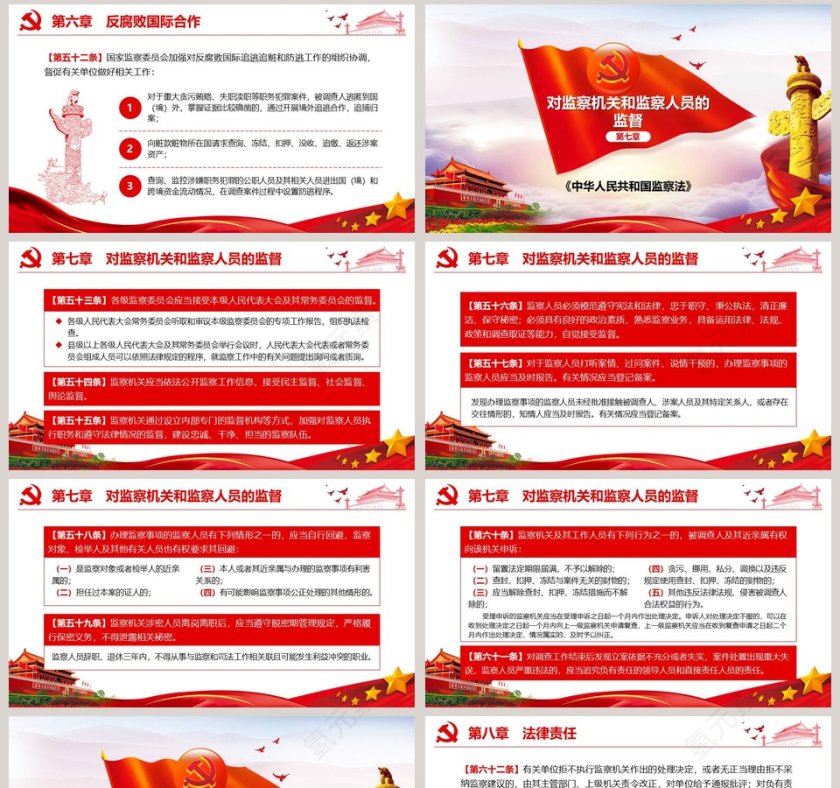 重点解读中华人民共和国监察法PPT模板第8张
