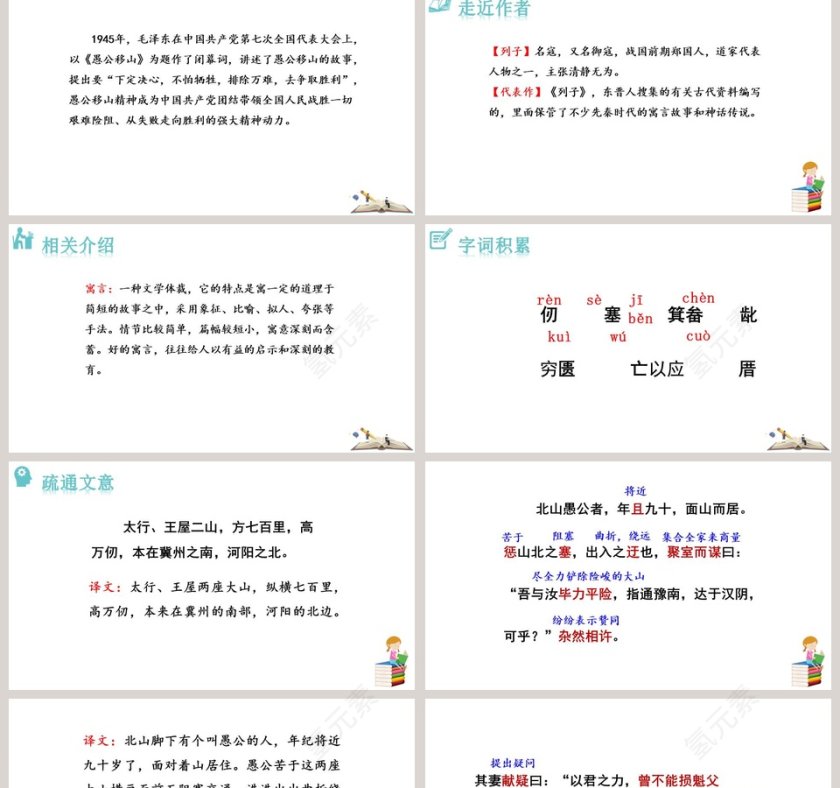 课文解析愚公移山语文课件PPT第2张