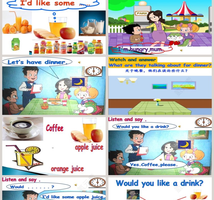 Unit 1 Lesson3-Id like some apple juice教学ppt课件第2张