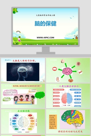 脑的保健-大象版科学五年级上册教学ppt课件