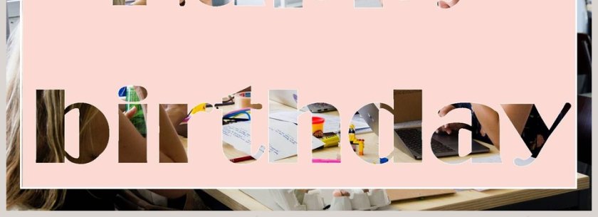 黄色大气员工生日会庆祝相册PPT模板第4张