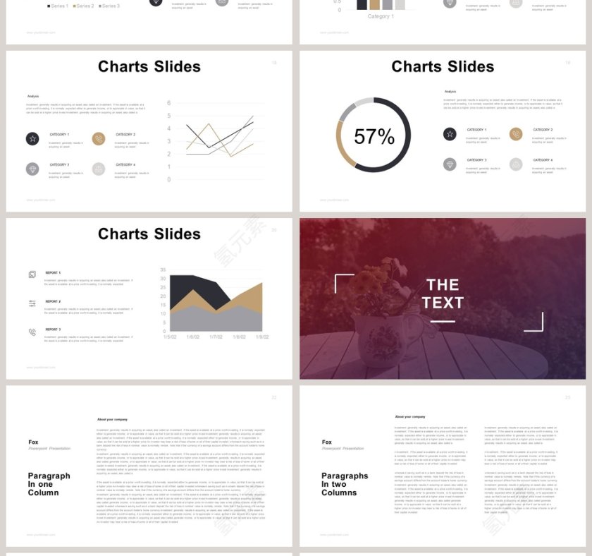 简单大气工作汇报工作总结ppt模板第4张