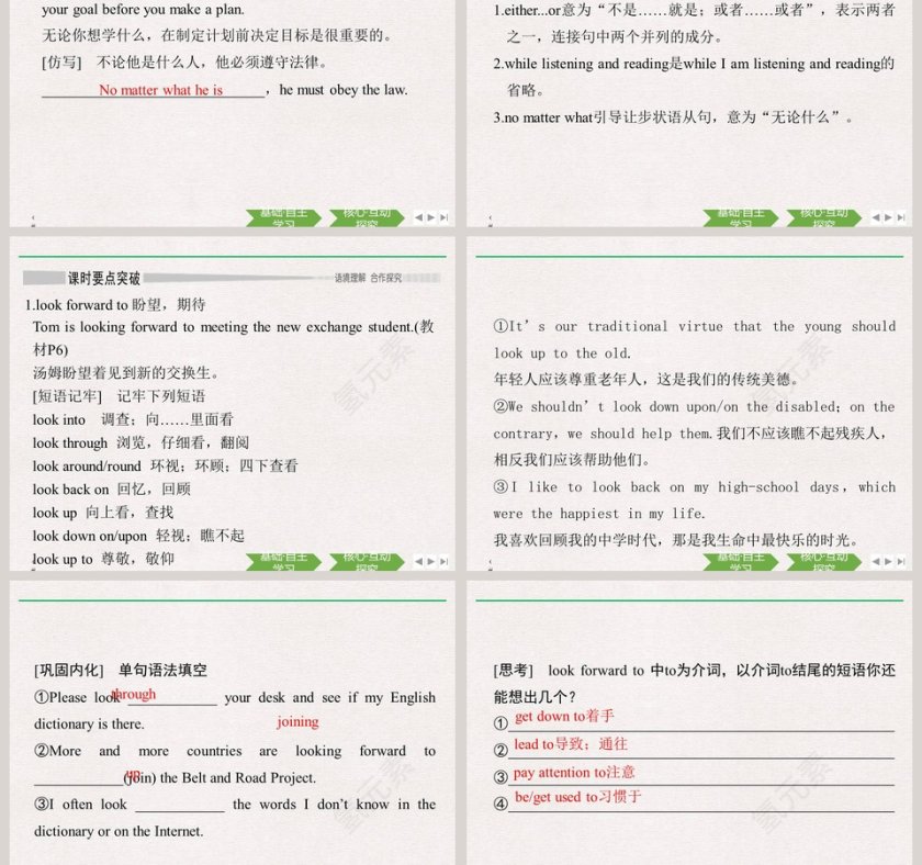 Section The Rest Parts of the UnitP6 - 论文答辩PPT模板使用指南第3张