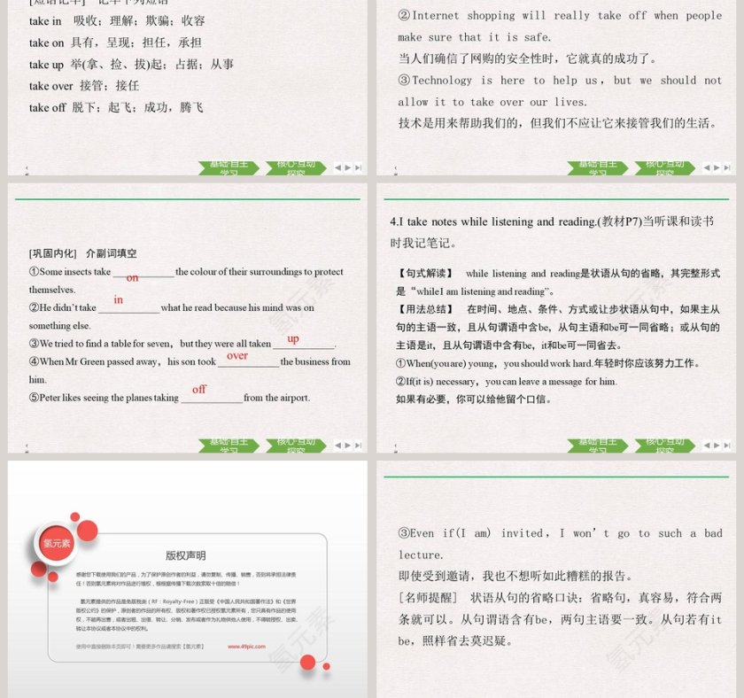 Section The Rest Parts of the UnitP6 - 论文答辩PPT模板使用指南第5张